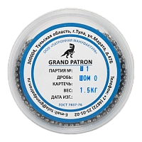 Дробь охотничья  №0 ШОМ (банка 1,5кг) ПМ