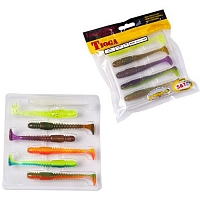 Виброхвост Lucky John Pro Series Tioga 2,9" 74мм, (7шт. упак.) цвет MIX2