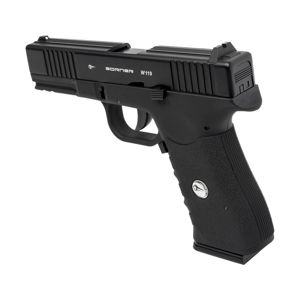 Пистолет пневматический BORNER W119 (Glock 17), калибр 4,5 мм. Фото №2 Пистолет пневматический BORNER W119 (Glock 17), калибр 4,5 мм. Фото №2