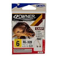 Крючок с поводком Owner RL-328 6-0.22