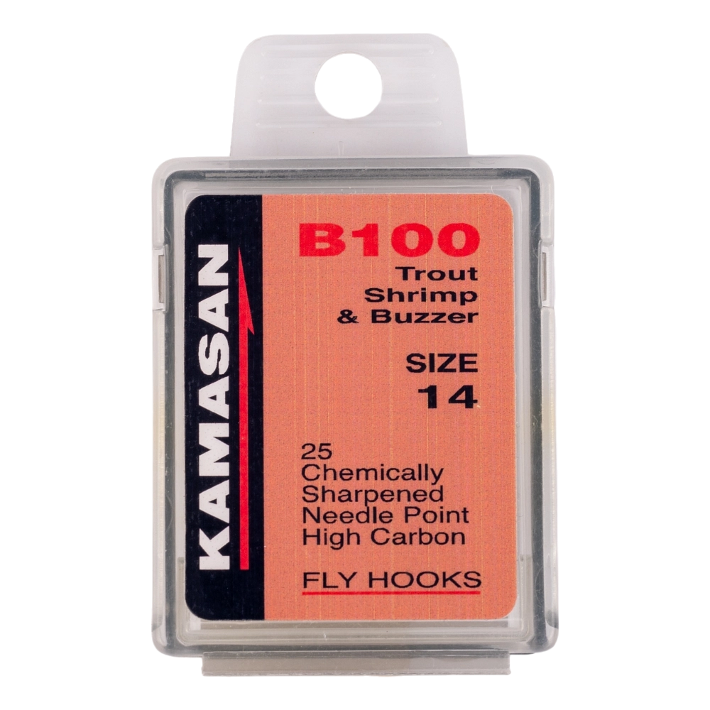 Крючки Kamasan B100-14 Trout Shrimp & Buzzer (25шт). Фото №1