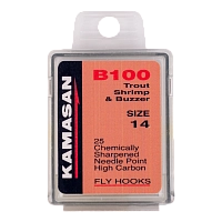Крючки Kamasan B100-14 Trout Shrimp & Buzzer (25шт)