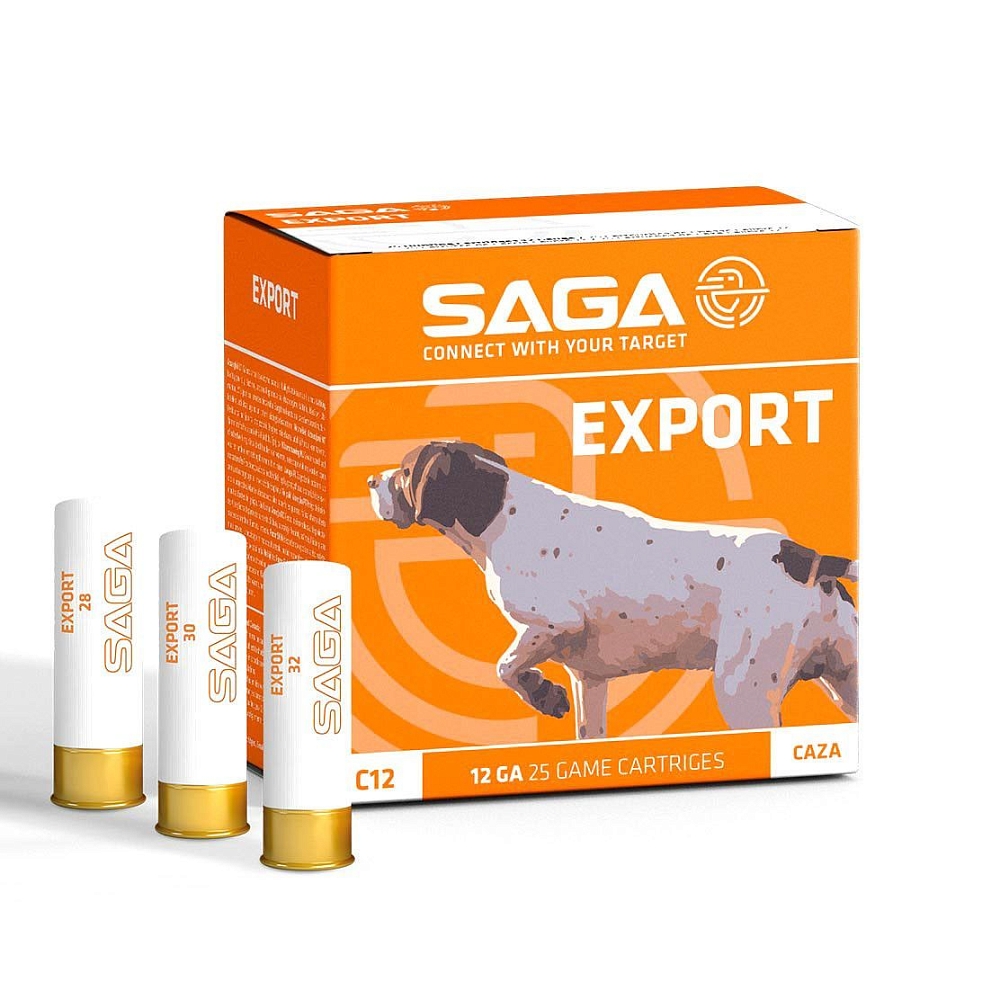 Патрон SAGA EXPORT 32, 12/70/12, дробь №00, 32гр  (в коробке 25шт). Фото №2