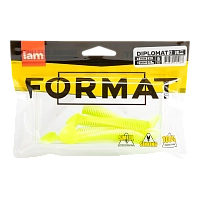 Силиконовая приманка FORMAT DIPLOMAT 74mm, цвет F29 (6шт.упак)