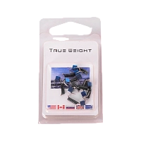 Мормышка вольфрамовая Trye Weight черная "Гвоздекубик" d1,5мм кубик, синий (10шт)