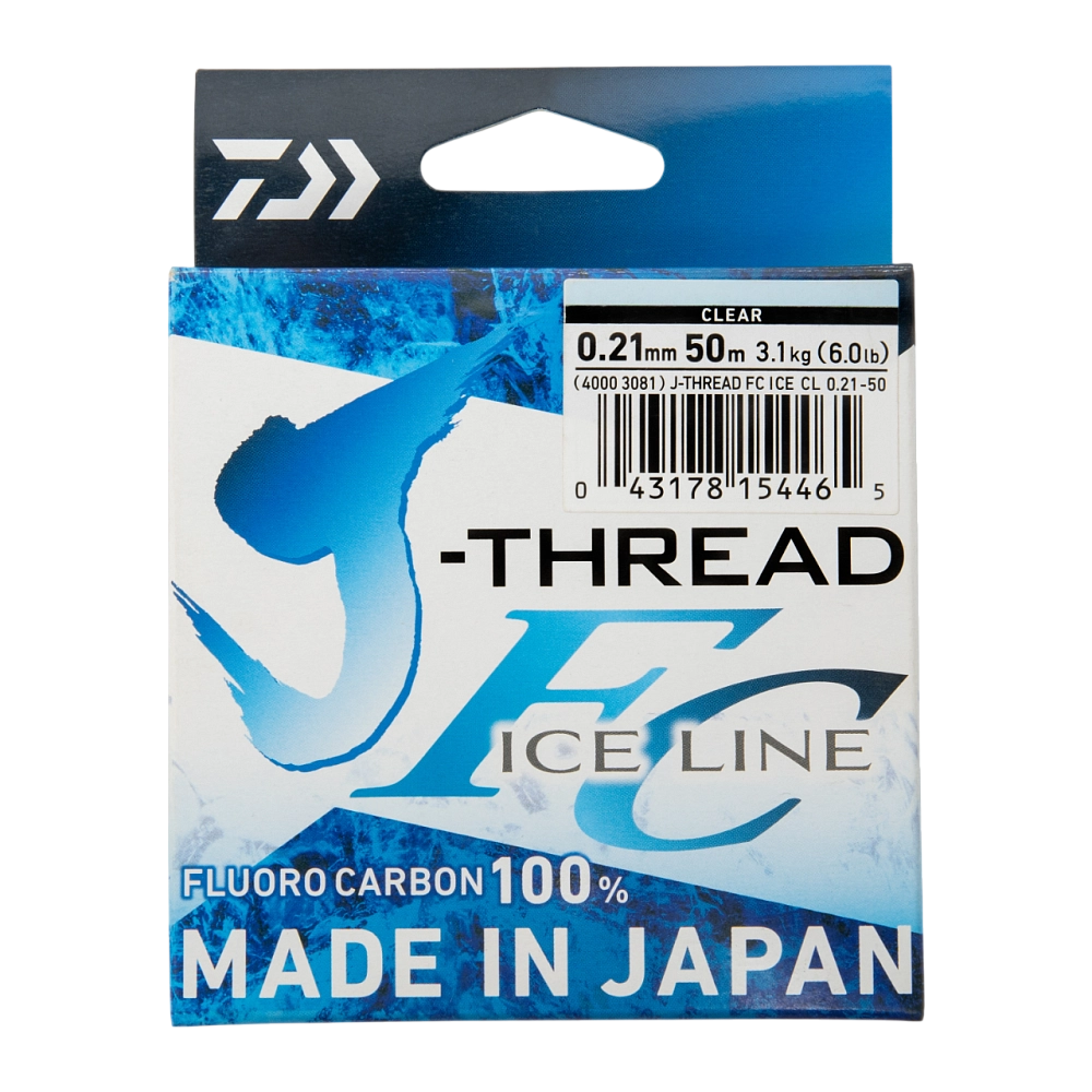 Леска Daiwa J-THREAD FC ICE LINE 0.21mm-50m. Фото №1