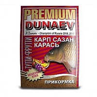 Прикормка "DUNAEV-PREMIUM" 1кг Карп-Сазан Тутти-Фрутти