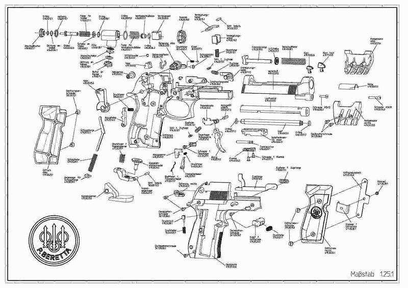 Опора оси барабана Beretta M92 FS. Фото №1