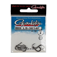 Крючок GAMAKATSU LS-3614F N/L Black №4 (10шт.) (149009) 0024275 Крючок GAMAKATSU LS-3614F N/L Black №4 (10шт.) (149009) 0024275
