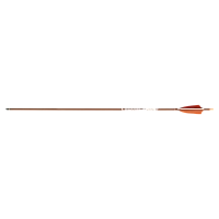 Стрела лучная карбон под дерево Centershot Grizzly 400 натуральное оперение 4"