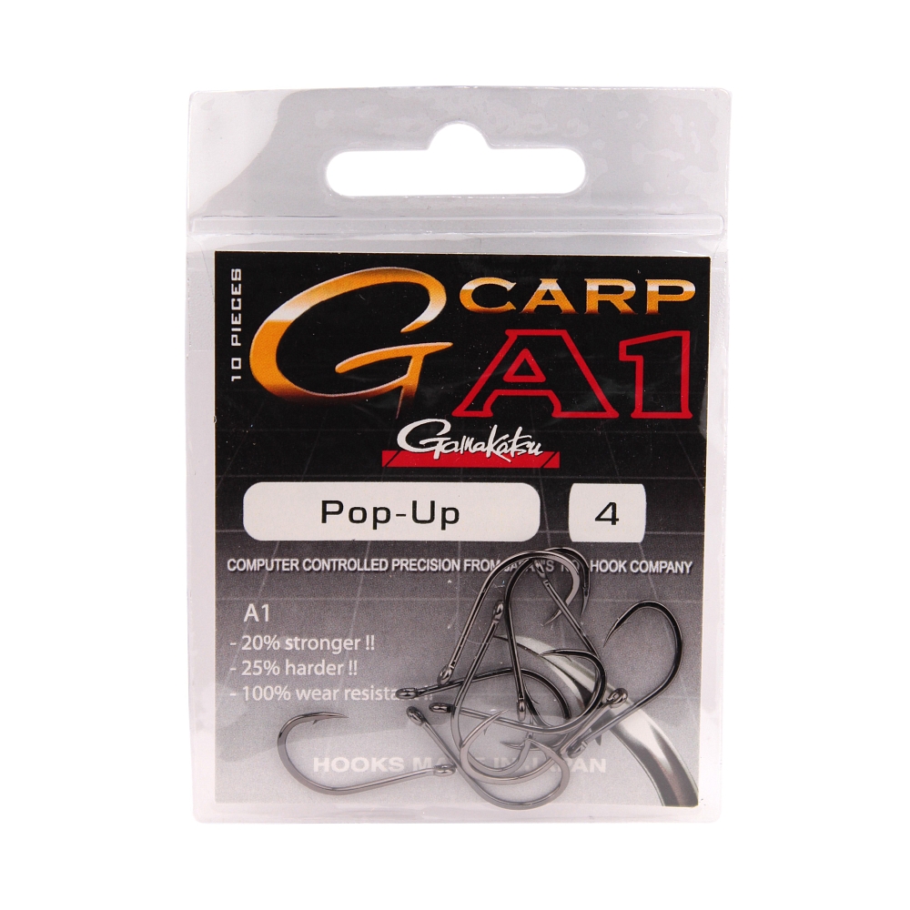 Крючок GAMAKATSU A1 G-Carp Pop Up №6 (10шт.). Фото №1