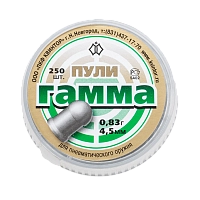 Пуля пневматическая "Гамма" (250 шт.), 0,83гр, калибр 4,5мм  (100 в упаковке)