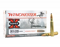 Патрон нарезной WINCHESTER калибр 30-06 SPRG PP Super X 11,7 гр. 180 grn. (в пачке 20 шт.)