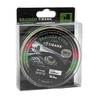 Шнур плетеный Tirana Classic X8 PE 150м, d0,20 (multicolor)