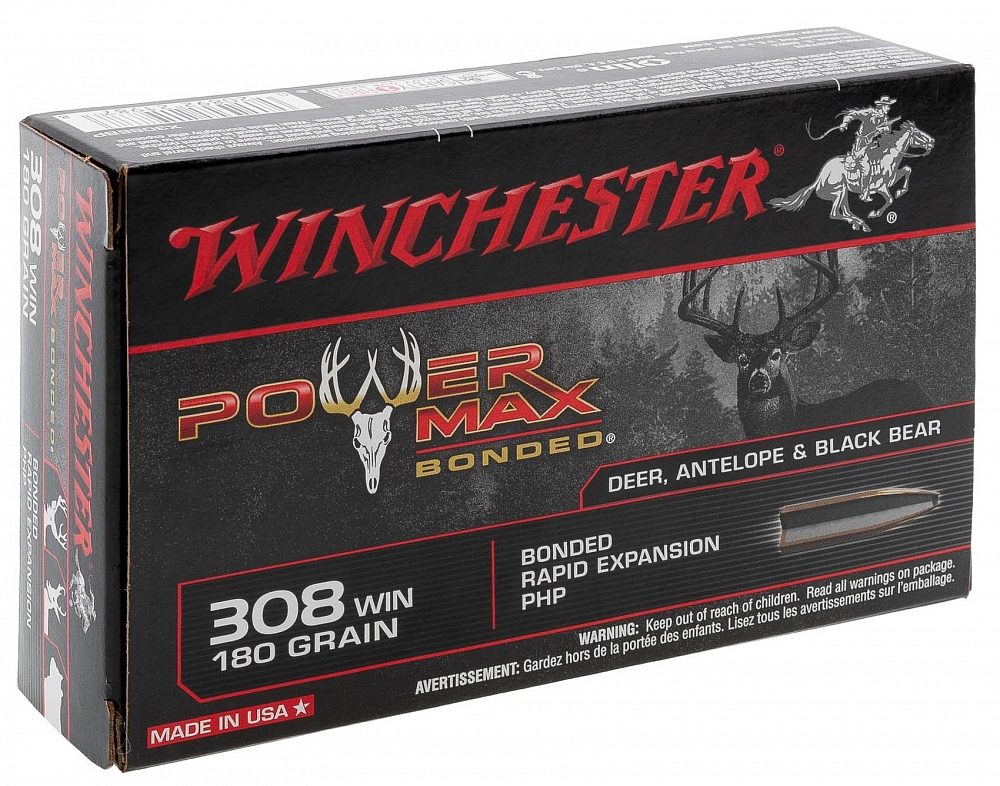 Патрон нарезной WINCHESTER калибр 308WIN PHP 11,6 гр. 180 grn. (в пачке 20 шт.). Фото №2