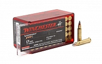 Патрон нарезной WINCHESTER калибр 17 HMR HV V-MAX Varmint 1,1гр. 17grn. (в пачке 50 шт.)