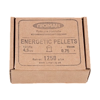 Пуля пневматическая "Energetic pellets", 0,75 г. 4,5 мм. (1250 шт.) (16 в упаковке)