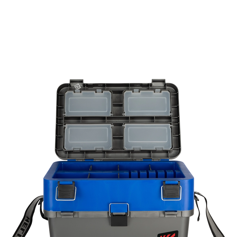 Ящик рыболовный зимний серый/синий Helios (HS-IB-19-GB). Фото №5 Ящик рыболовный зимний серый/синий Helios (HS-IB-19-GB). Фото №5