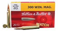 Патрон нарезной SELLER&BELLOT калибр 300 WIN Mag HPBT 10,9 гр. (в пачке 20 шт.)