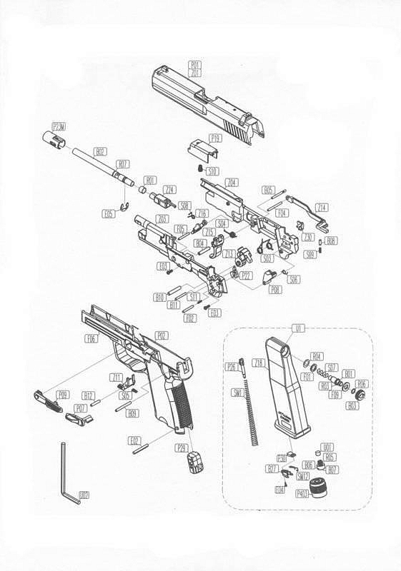 Седло Heckler & Koch USP. Фото №1