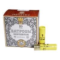 СКМ Патрон охотничий 20/70 № 1, 25 гр. (п. Россия) (в коробке 25 шт.)