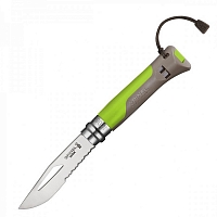 Нож "Opinel" n8 OUTDOOR (желто-зеленый) (4 шт/уп)