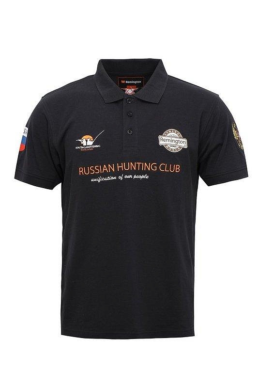 Футболка Remington Men’s Short Sleeve Polo Black R- Neck Tshirt р. S. Фото №1