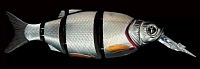 Воблер IZUMI 5 section white fich 105 MD (SUSPENDING) col 09