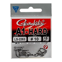 Крючок Gamakatsu Hook A1 LS-2263 Eyed Black №10