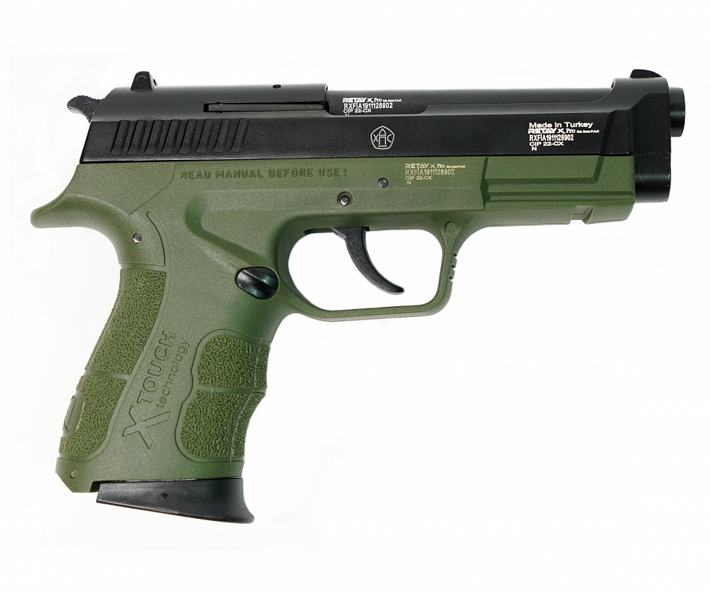 Пистолет охолощенный RETAY XPRO, Green, калибр 9mm. P.A.K. Фото №1 Пистолет охолощенный RETAY XPRO, Green, калибр 9mm. P.A.K. Фото №1