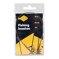 Поводок металлический MAᗥFISH 1х7 нитей 23см, 10кг (3шт. упак)