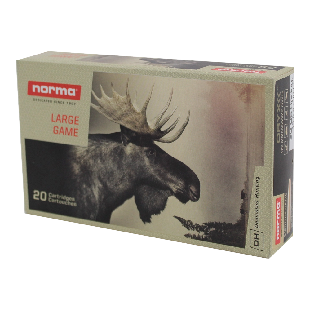 Патрон нарезной NORMA калибр 30-06 SPRG Oryx 13,0 гр. 200 grn. (в пачке 20 шт.). Фото №1 Патрон нарезной NORMA калибр 30-06 SPRG Oryx 13,0 гр. 200 grn. (в пачке 20 шт.). Фото №1