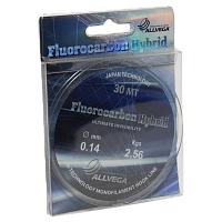Леска ALLVEGA "FLUOROCARBON Hybrid" 0.14мм (30м) (2,56кг) (LFH3014)