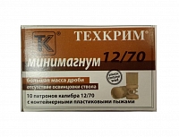 Патрон Техкрим 12/70 Минимагнум № 00 (в упаковке 10 шт) (в коробке 240 шт.)
