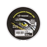 Флюорокарбон Tirana Max 25м - 0,12мм, 0,9кг