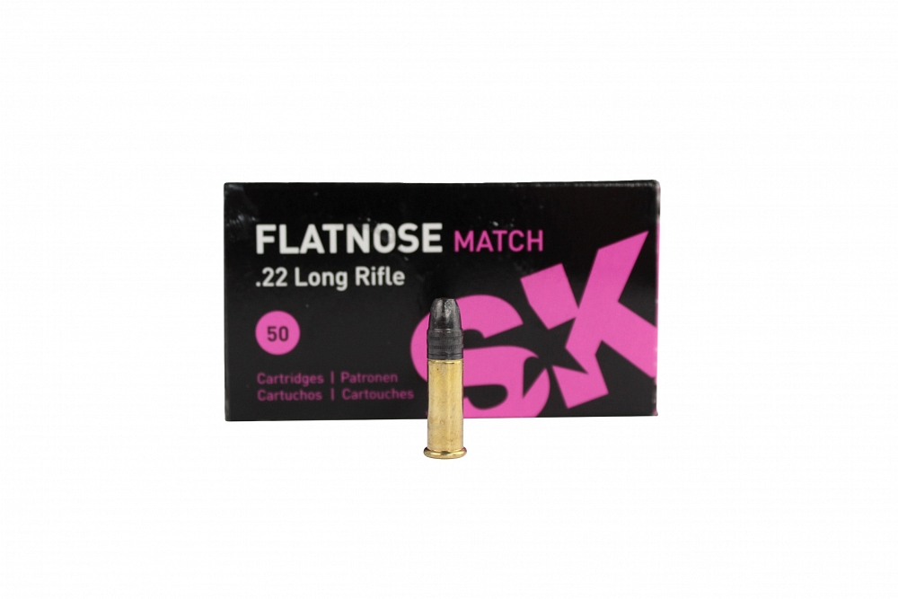 Патрон нарезной LAPUA калибр 22 LR FLATNOSE MATCH SK 2,59 гр. 40 grn. (в пачке 50 шт.). Фото №2