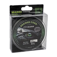 Шнур плетеный Tirana Folk Cord X4 PE 100м, d0,14 (green)