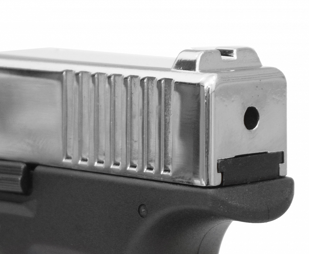 Пистолет охолощенный RETAY 17, (Glock 17), Никель, калибр 9mm. P.A.K. Фото №4
