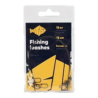 Поводок вольфрамовый MAᗥFISH 15см, 15кг (3шт. упак)