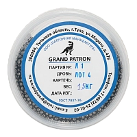 Дробь охотничья №4 ШОМ (банка 1,5кг) ПМ