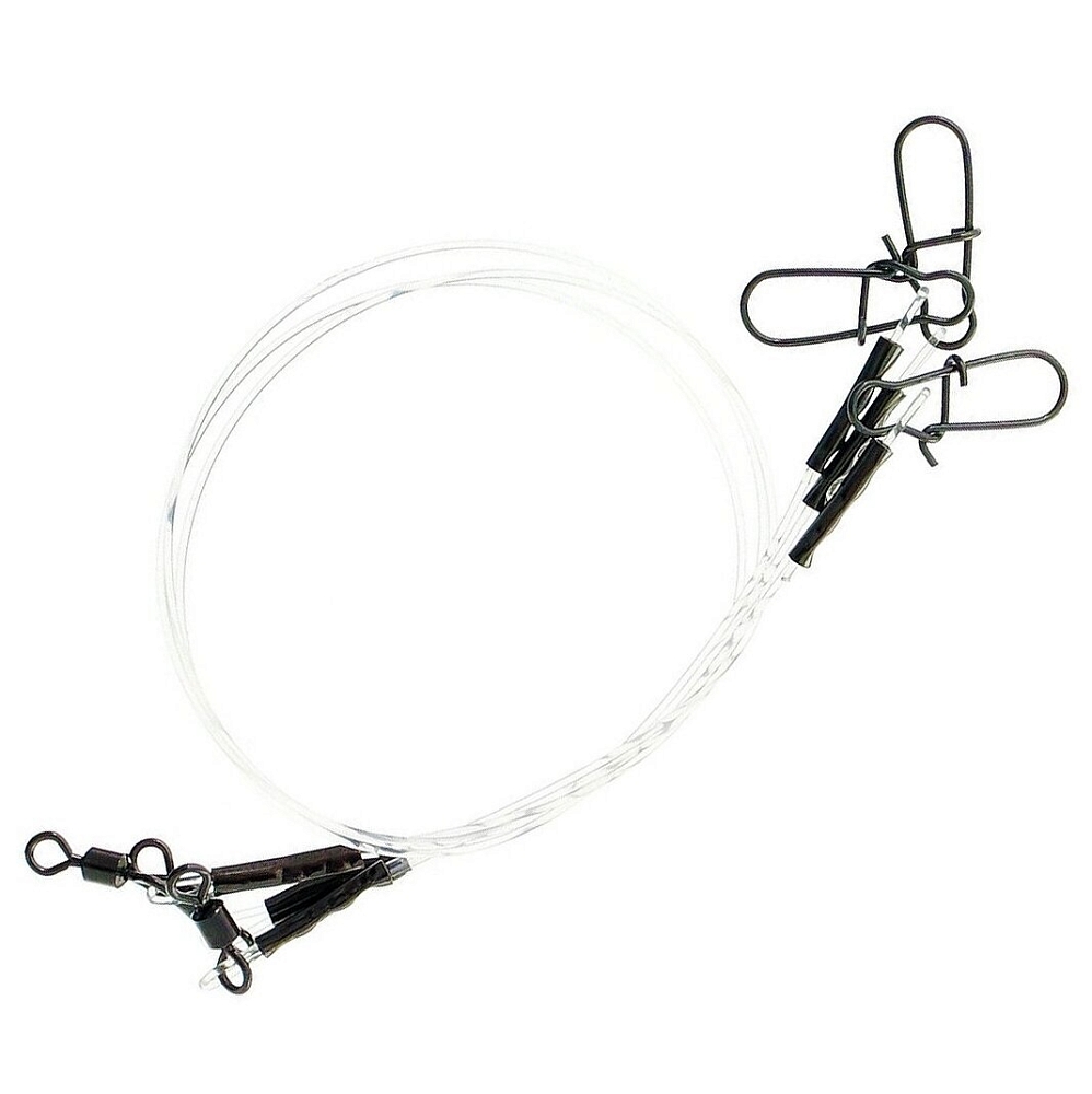 Поводок флюорокорбоновый тест 9кг, D-40 мм. длина 15см. 3шт/уп (SF51-09-015). Фото №2