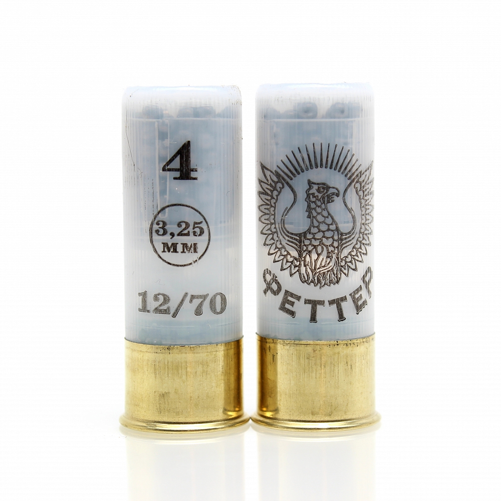 Патрон ФЕТТЕР 12/70 дробь № 4, 32гр. Высокая скорость (в пачке 25 шт.) (в коробке 250 шт.). Фото №2