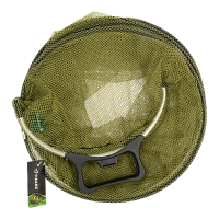 Садок рыболовный Tirana с ручкой, дакрон сетка, круглые алюм. кольца d29, 1м