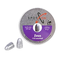 Пуля пневматическая SPOTON Zeus 6,35 мм, 2,46 гр. (125 шт)