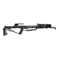 Арбалет блочный Man Kung XB60, блочный, black, кивер, 4 шт. стрелы, прицел, крепеж, воск, натяжитель