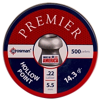 Пуля пневматическая "Crosman Premier Hollow Point" 5,5mm 14,3gr (500шт.)