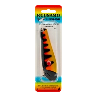 Блесна колеблющаяся Kuusamo Professor 1, 115мм, 36гр (BL/FR/Ye-C) бусинка