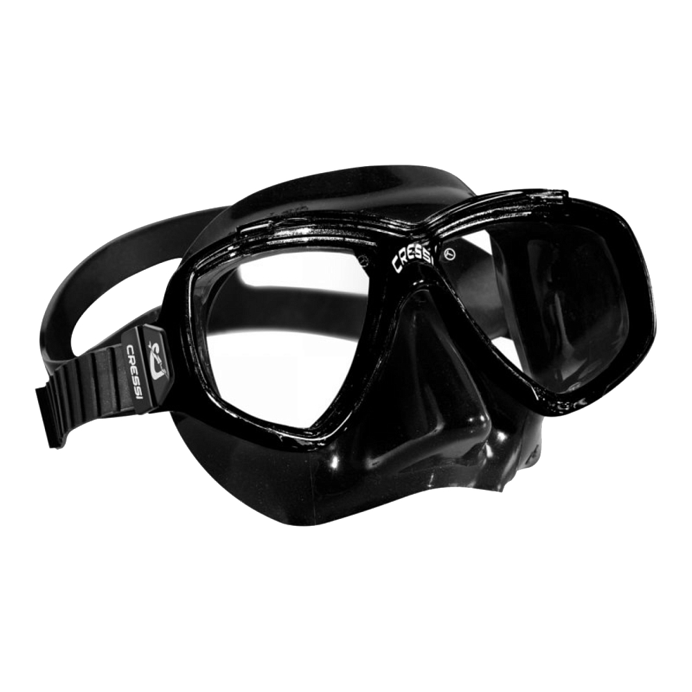 Маска PERLA черный силикон черная рамка Cressi. Фото №1