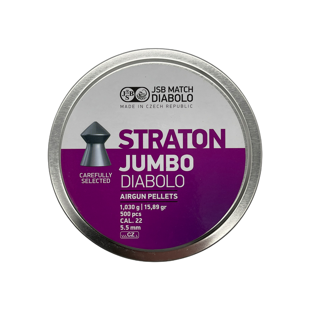 Пуля пневматическая "JSB Diabolo Jumbo Straton", калибр 5,5мм, 1,03гр., 15,89gr (250 шт) (в кор 50 шт). Фото №2