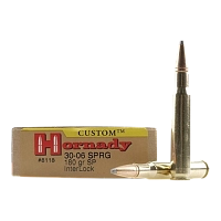 Патрон нарезной HORNADY калибр 30-06 11,7гр.180GR. SP CUSTOM (в пачке 20 шт)